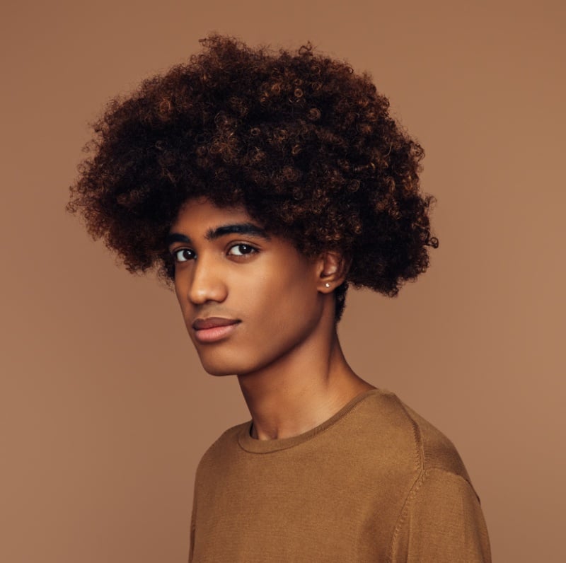 4b hair men
