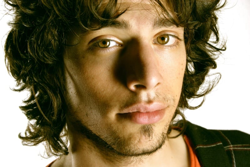long curly hair men shaggy mop