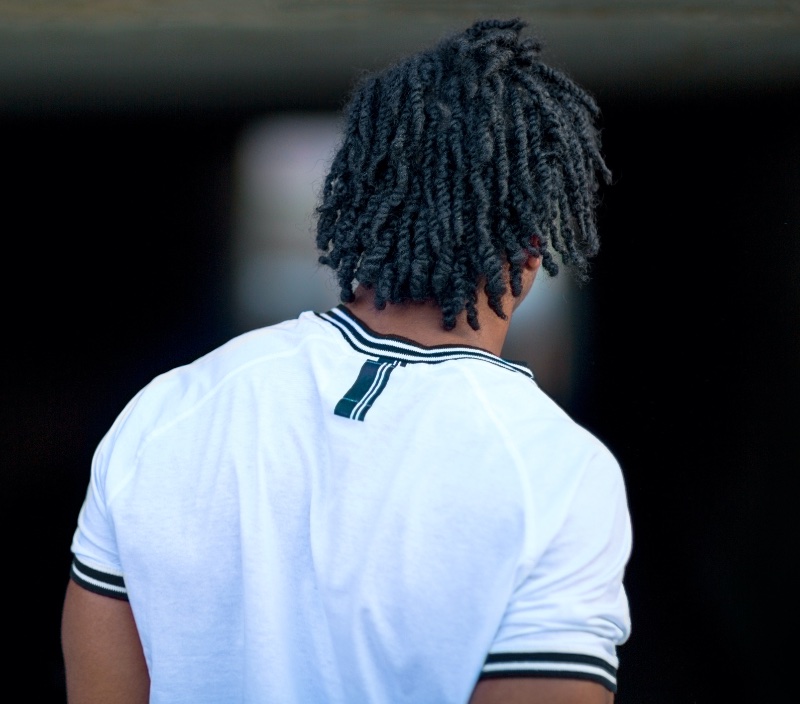long curly hair men twist out