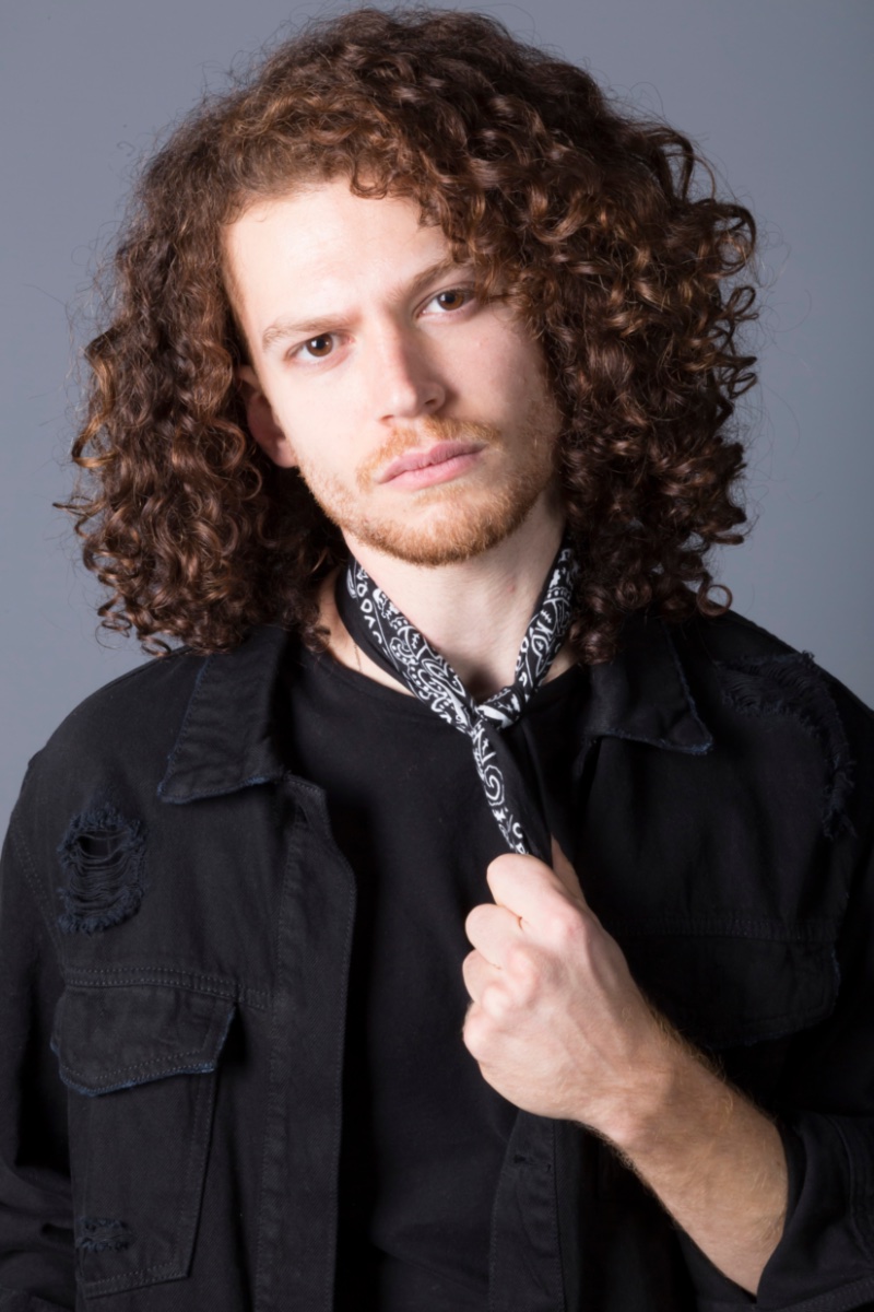 long curly hair men natural curls