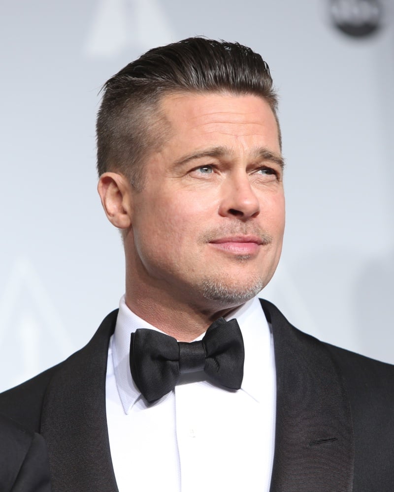 Brad Pitt with an Ivy League haircut