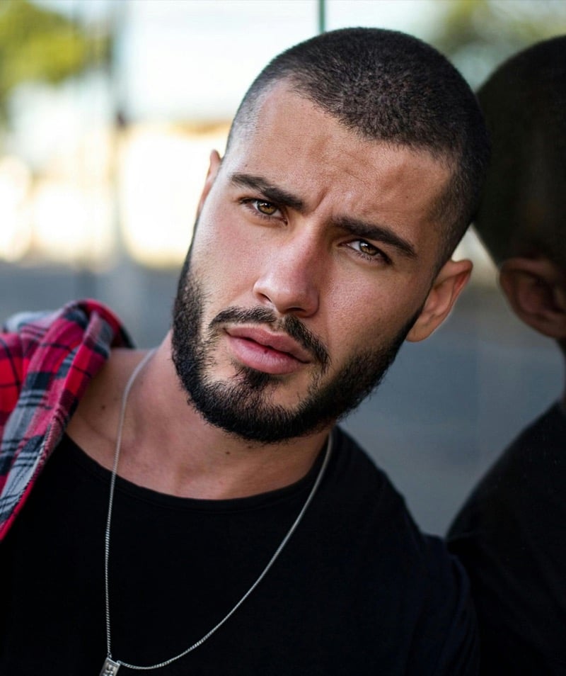 man with a modern buzz cut