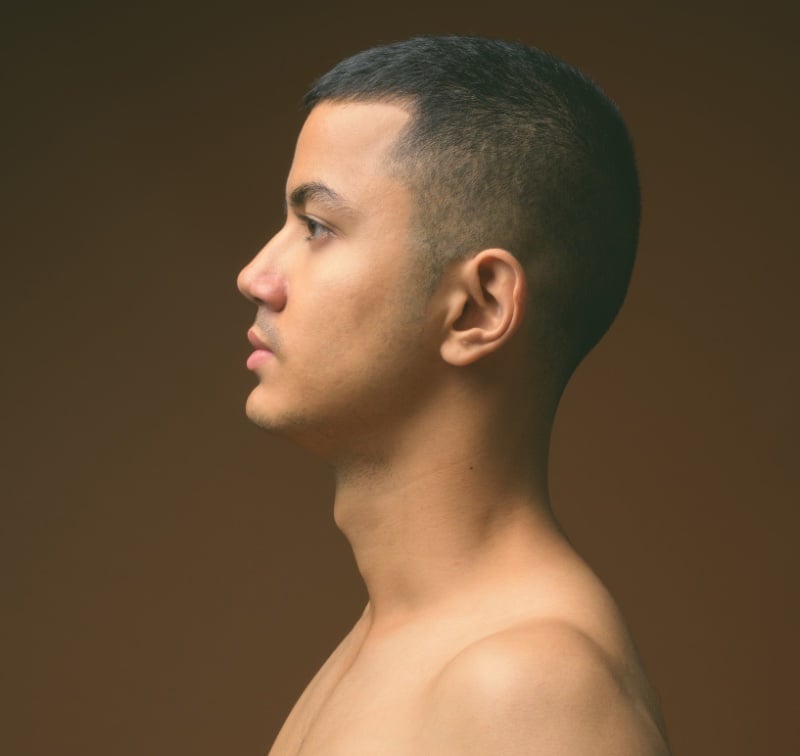 textured buzz cut
