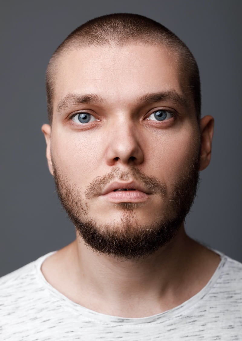 buzz cut thin hair men