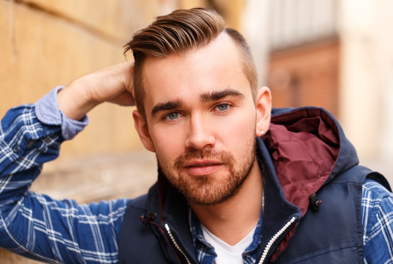 pompadour thin hair men