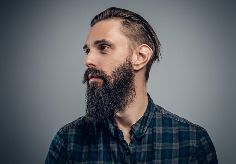 slick back thin hair men