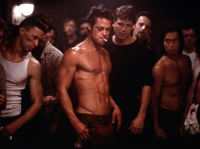 Brad Pitt Fight Club hair