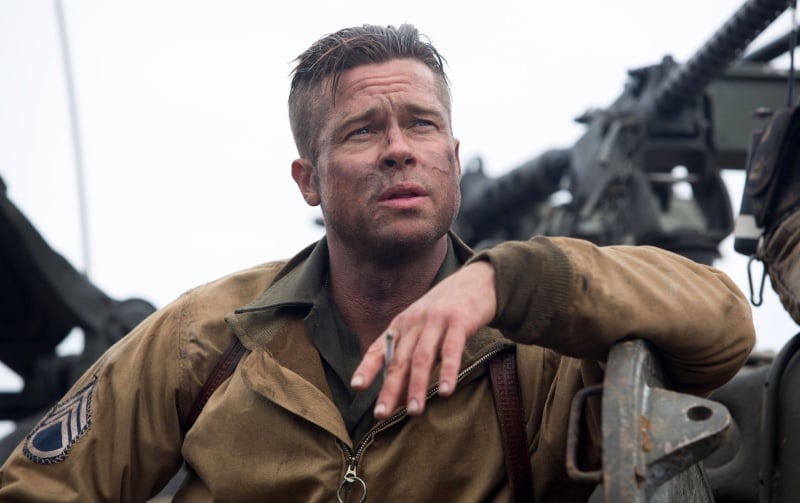 Brad Pitt Fury haircut