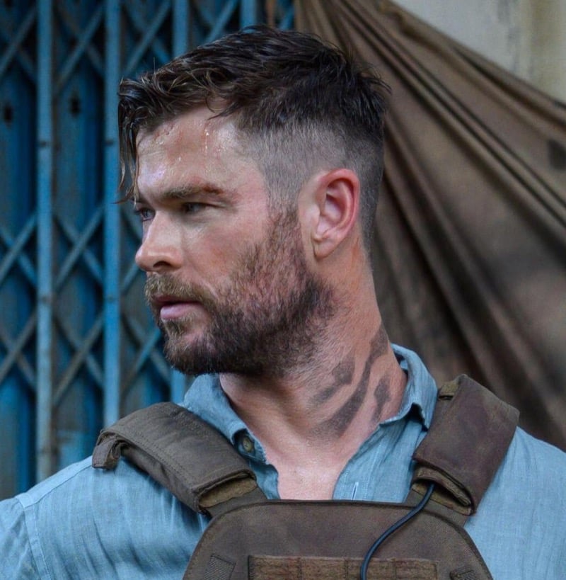 Chris Hemsworth Extraction haircut