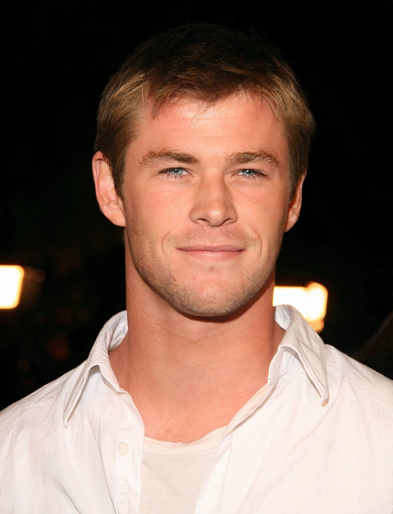 Chris Hemsworth short hair 2008