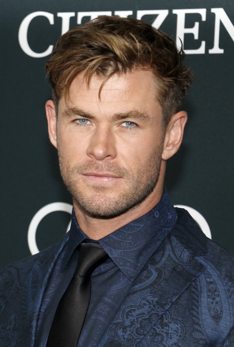 Chris Hemsworth fade haircut