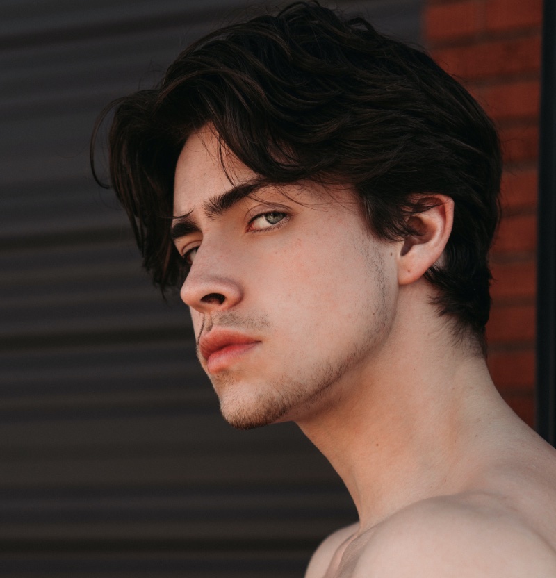 jet black hair men