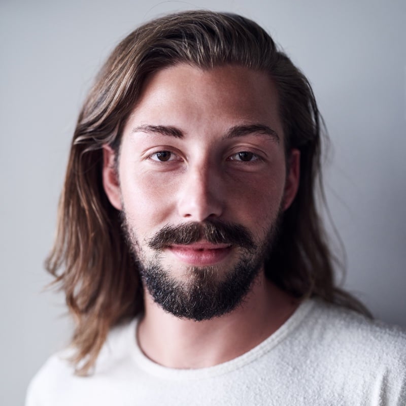 highlights long hair men