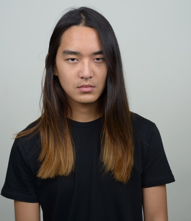 ombre hair men