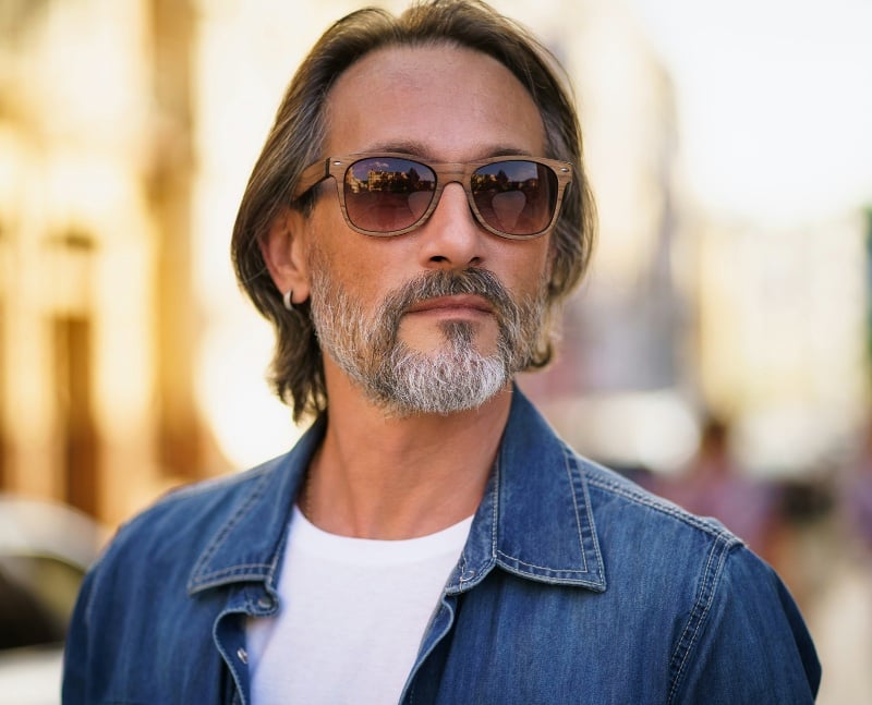 transitioning to gray hair men