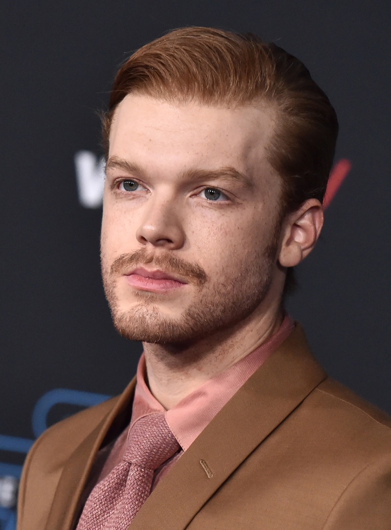 slick back red hair men Cameron Monaghan