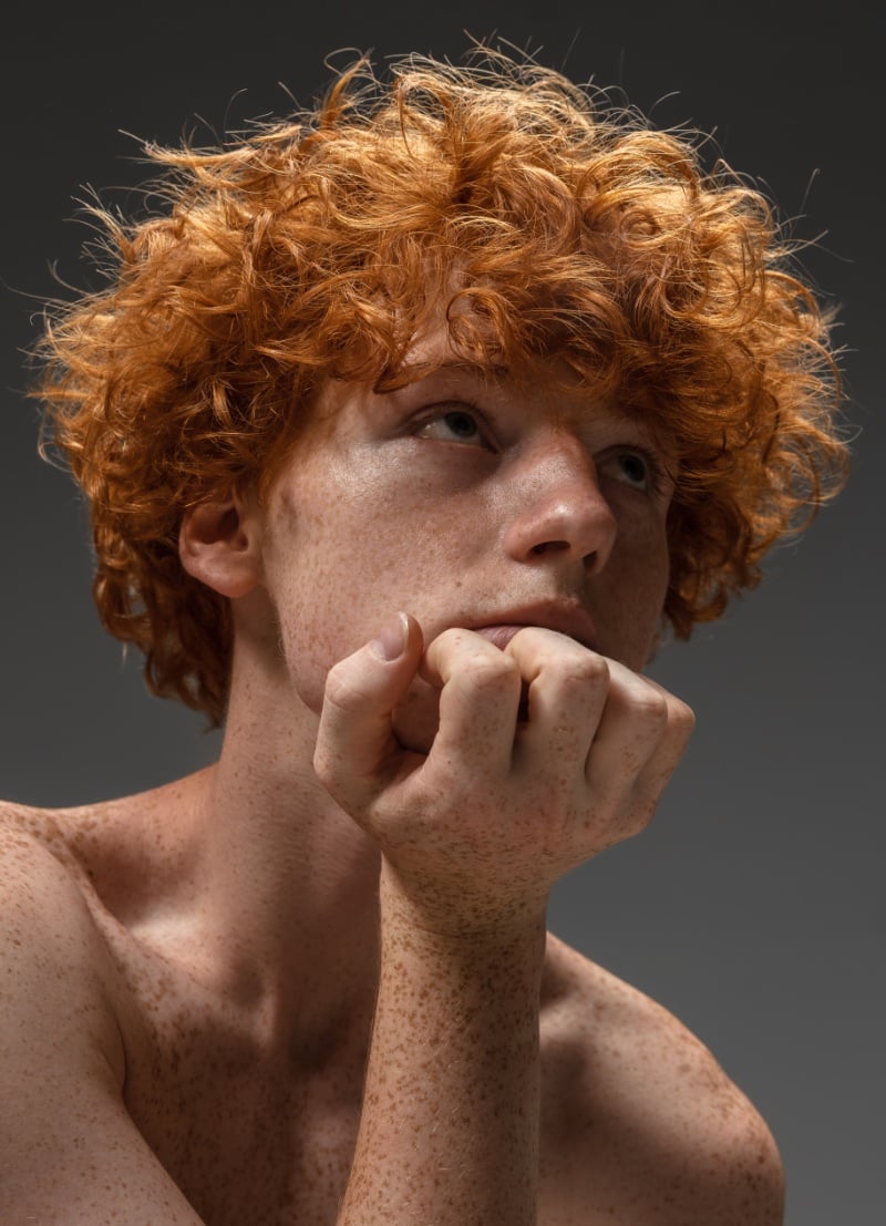 dry shampoo red hair men