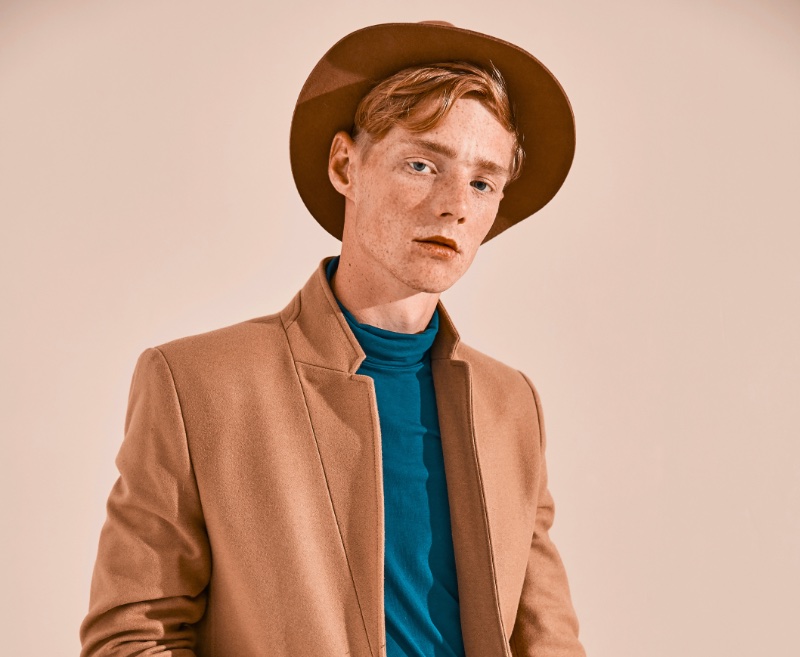 red hair men hat