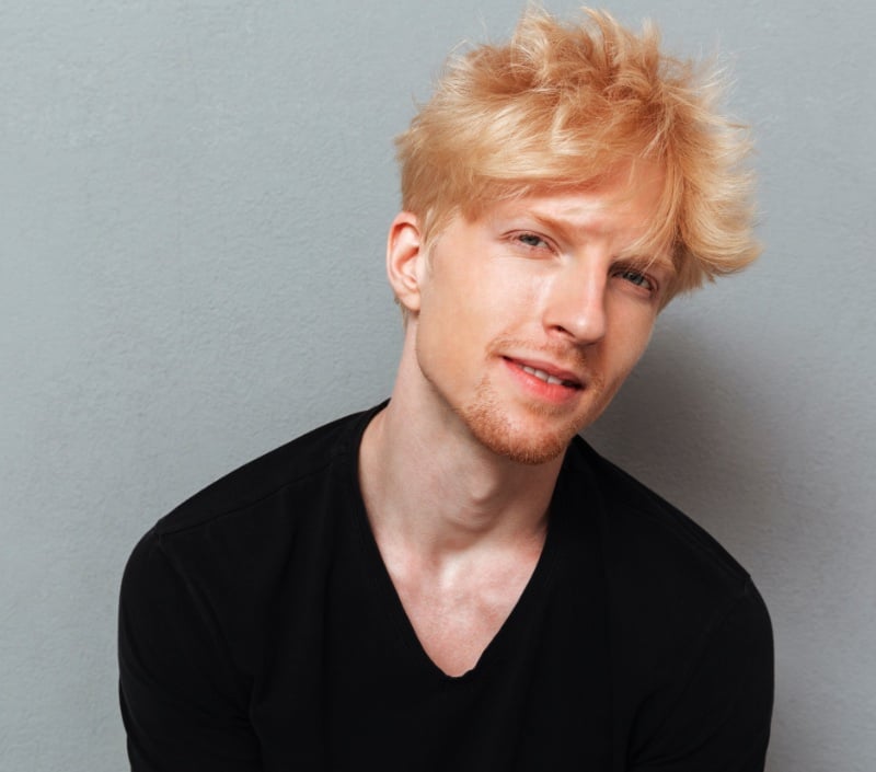 faded red hair men