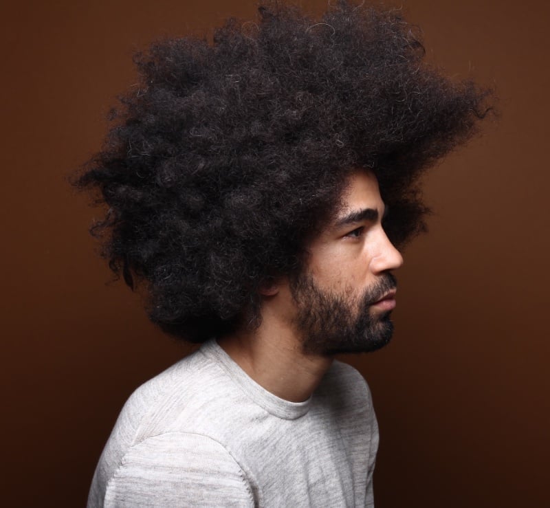 afro hair men