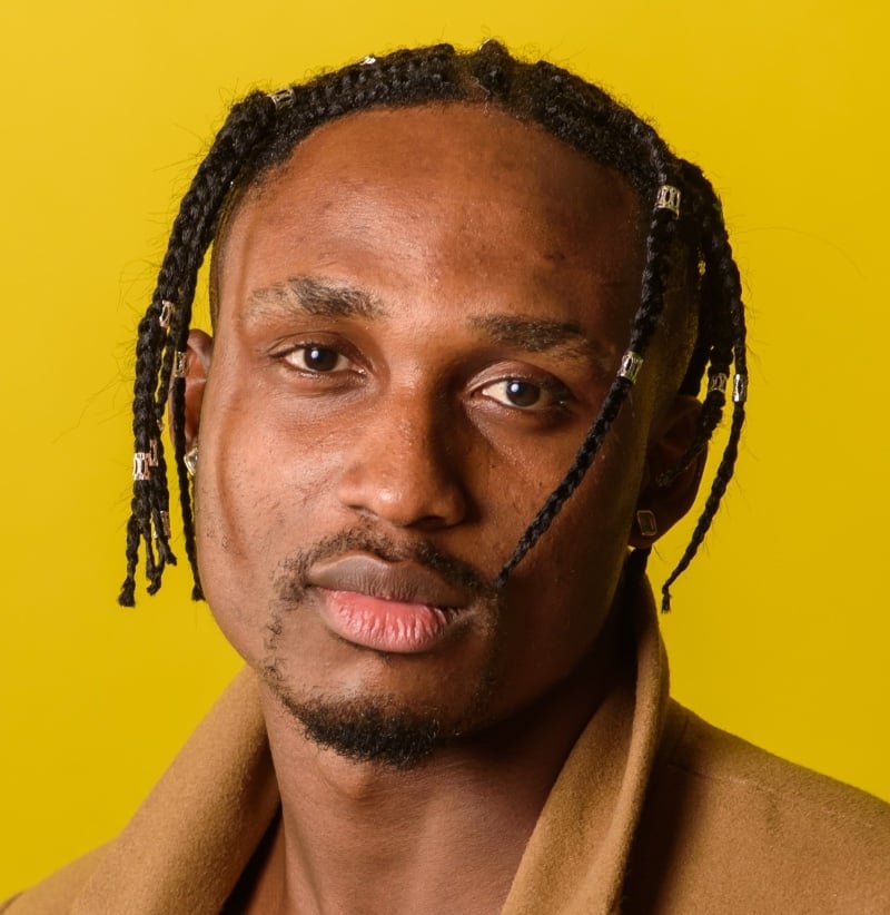 box braids silver cuffs men