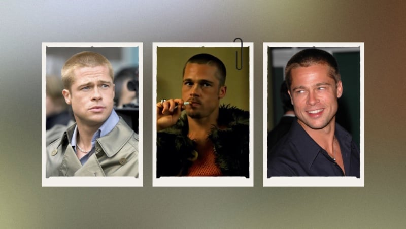 Brad Pitt buzz cut