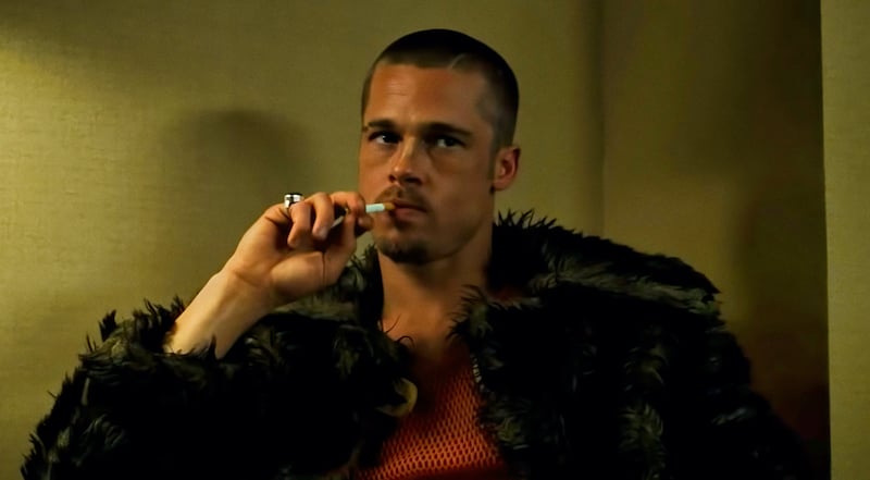 Brad Pitt Fight Club buzz cut as Tyler Durden