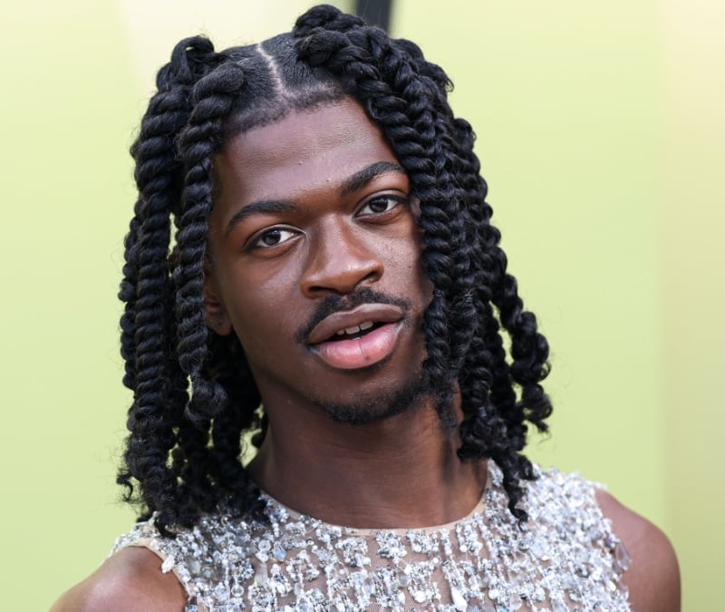 Lil Nas X two strand twists