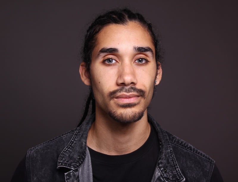 long straight braids men