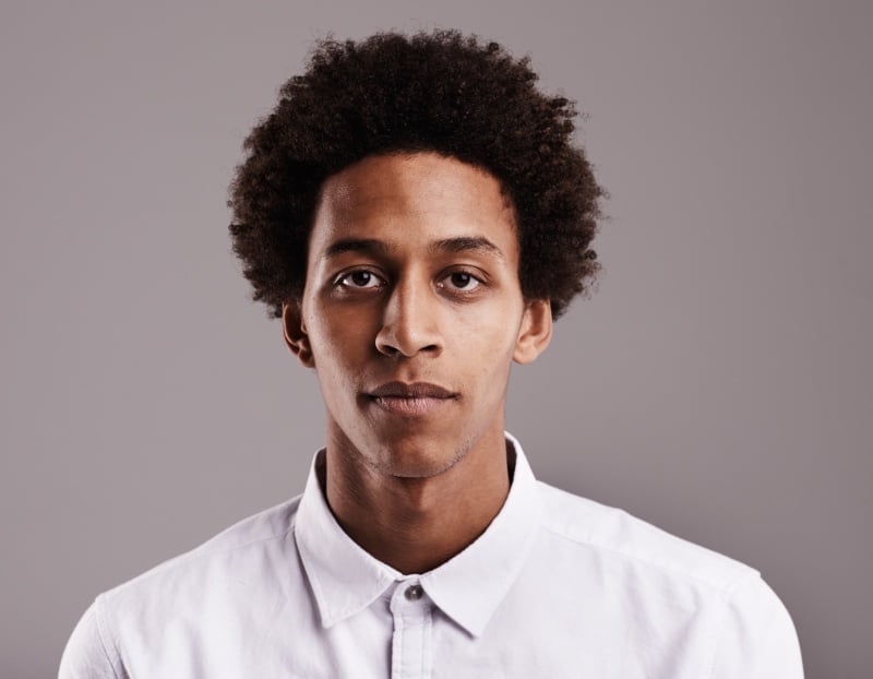 short afro men