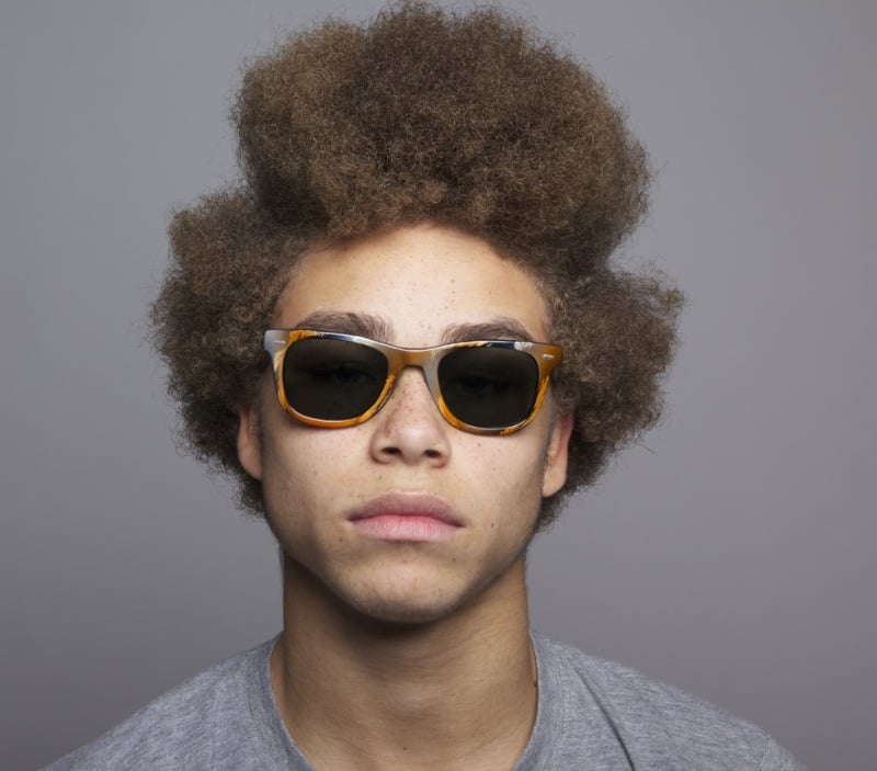 tapered afro men