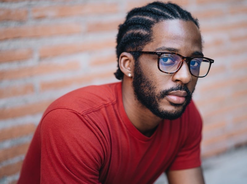 thick cornrows men
