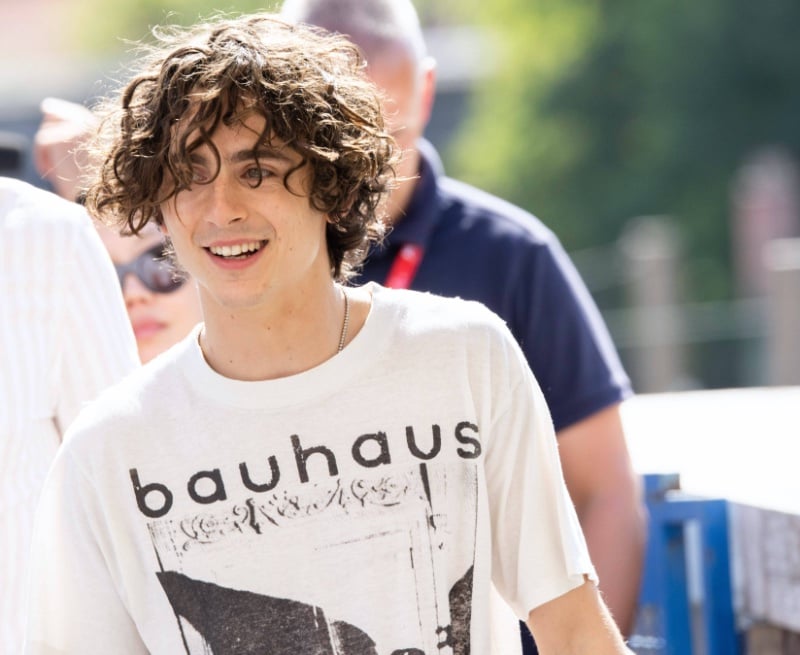 Timothee Chalamet curls Venice