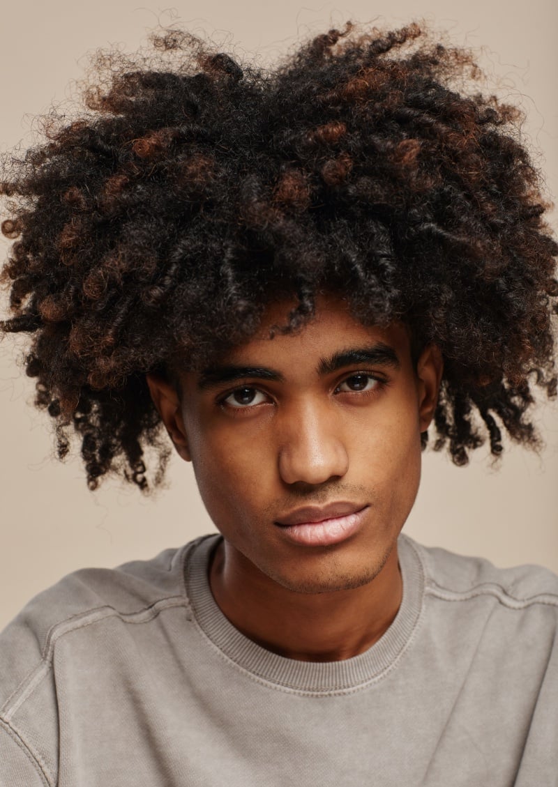 twist out afro men