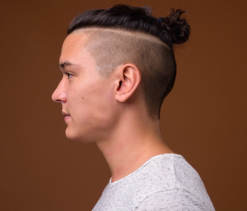 man bun undercut