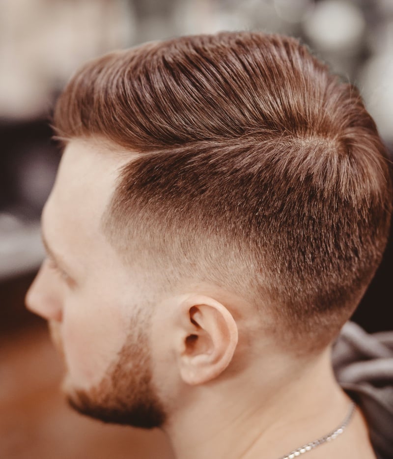 mid fade haircut