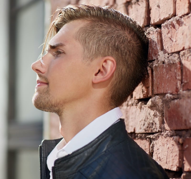 long fringe side-swept undercut
