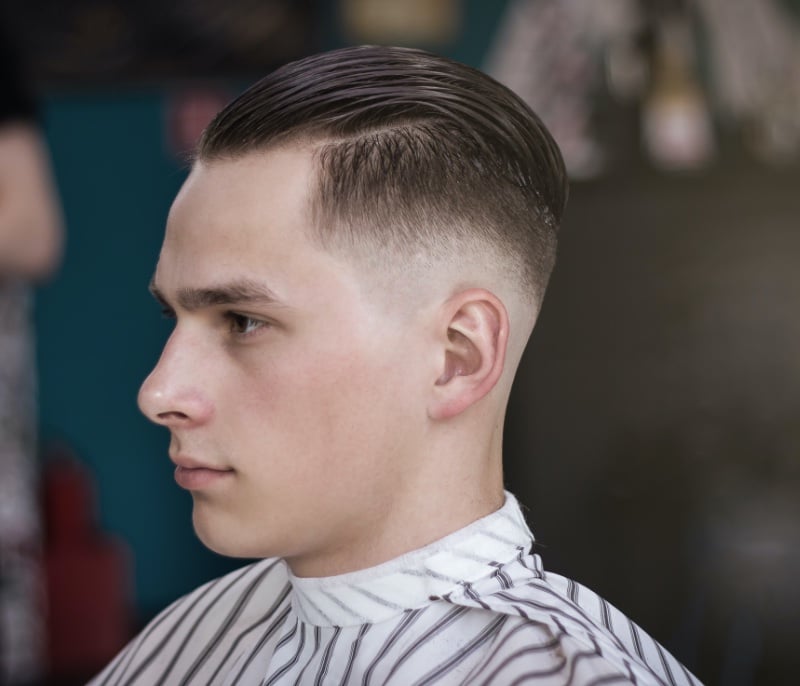 mid fade slick back