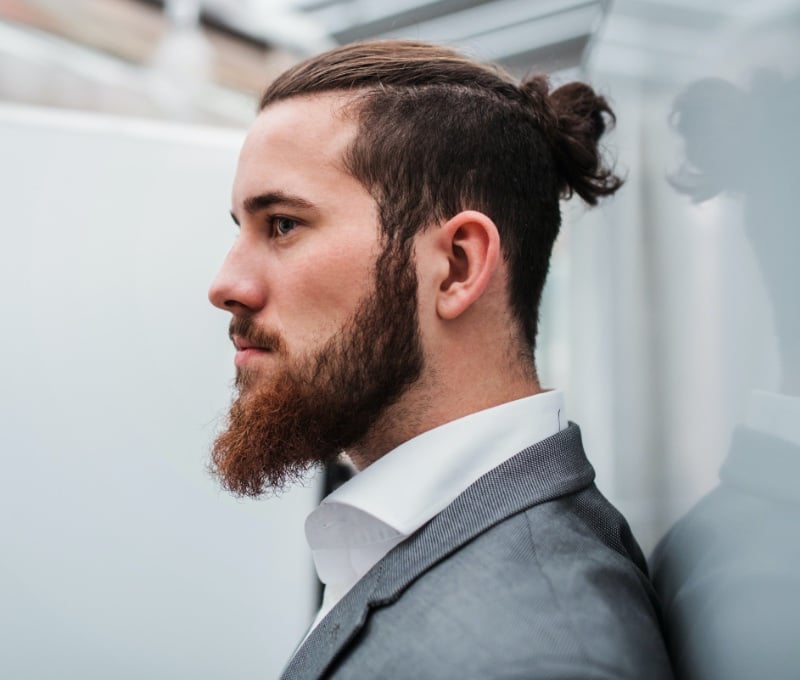 man bun undercut