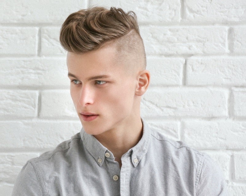 pompadour with high fade