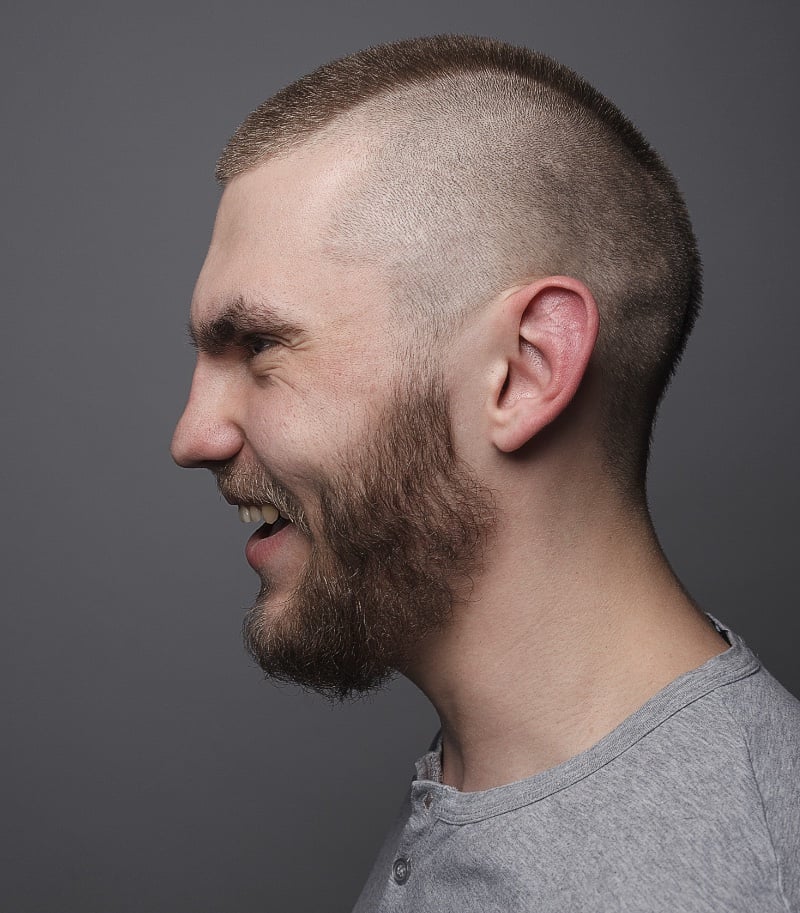 buzz cut drop fade