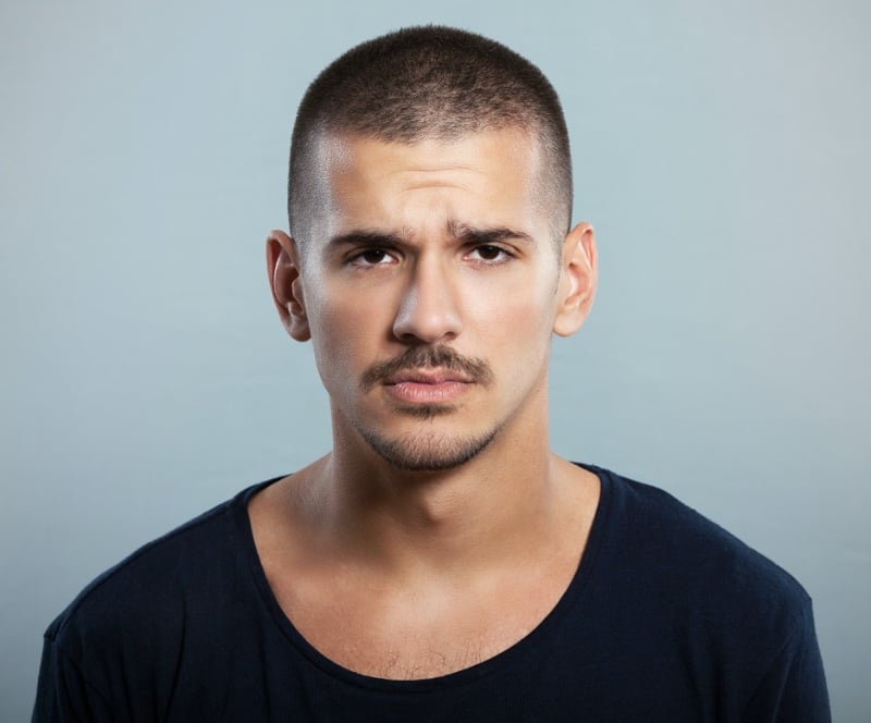 buzz cut men
