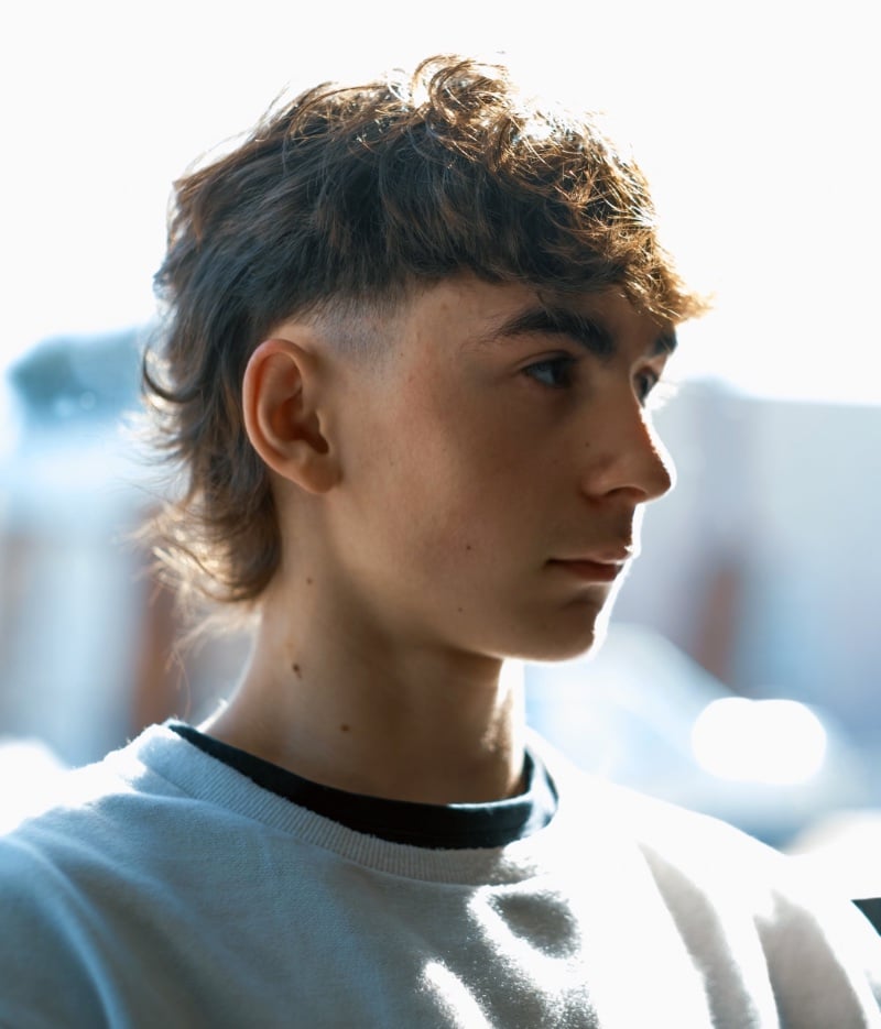 classic wolf cut men