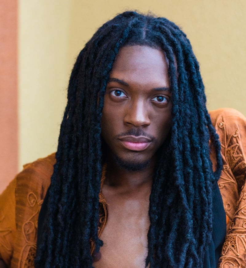 middle part dreads men