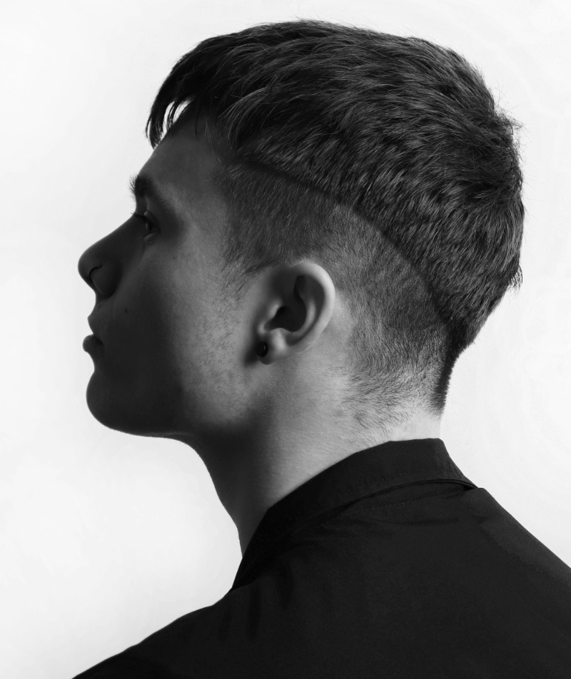 drop fade side view