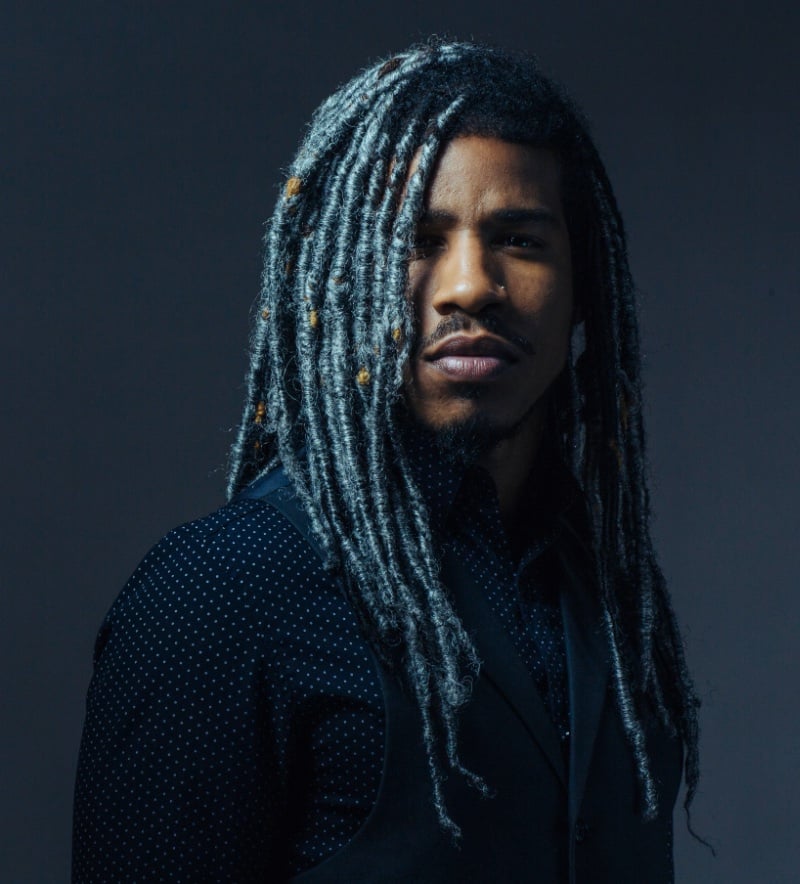gray dreadlocks men