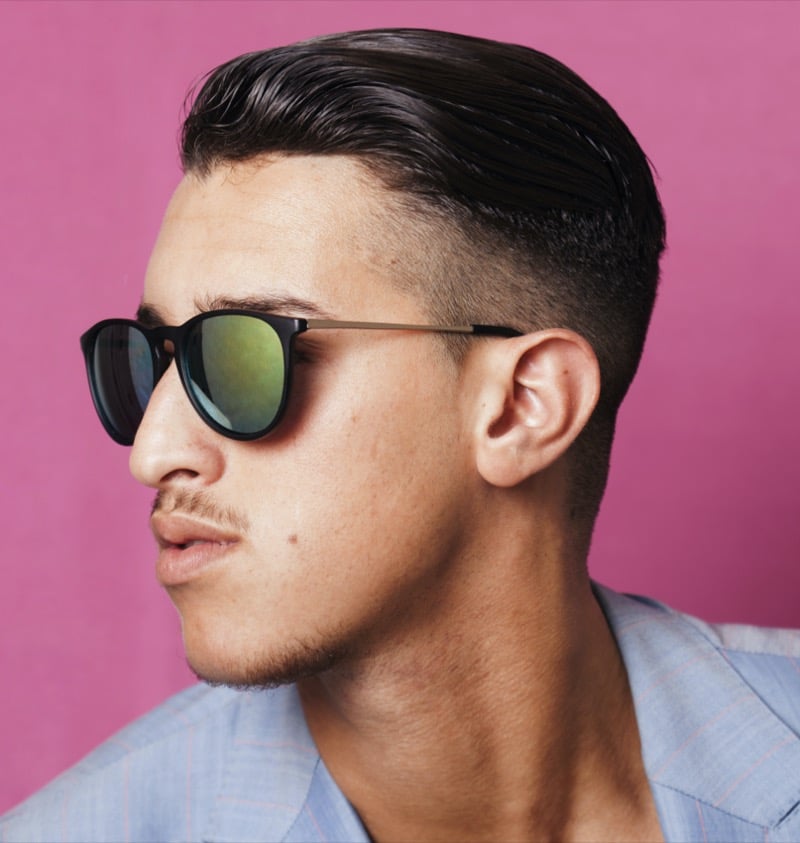high taper slick back