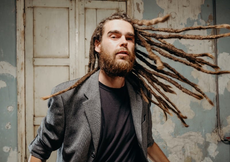 man with long dreads