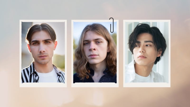 middle part hair men