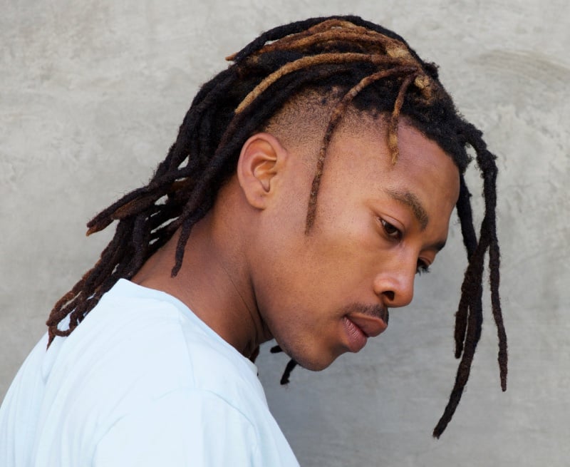 semi freeform dreads men